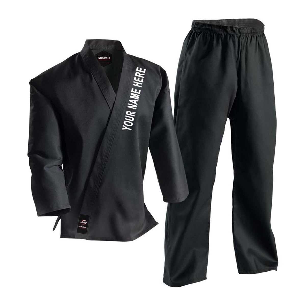 Plain Black Light Weight Karate Uniform