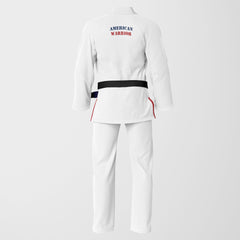 AMERICAN WARRIOR Sublimation Brazilian Jiu Jitsu Gi - White BJJ GI