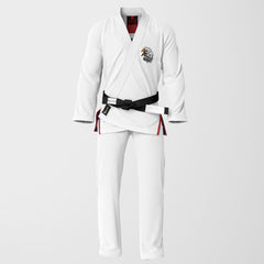 AMERICAN WARRIOR Sublimation Brazilian Jiu Jitsu Gi - White BJJ GI