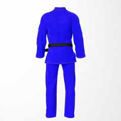 Combat Basic Blue with Gray Stitching Brazilian Jiu Jitsu Gi (BJJ GI)