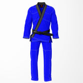 Combat Basic Blue with White Stitching and Black Lapel Brazilian Jiu Jitsu Gi (BJJ GI)