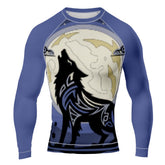 MMA Long Sleeve Black Wolf Rash Guard