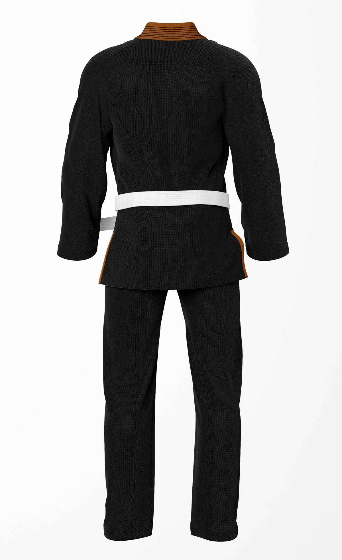 Combat Basic Black Brazilian Jiu Jitsu Gi with Brown Lapel (BJJ GI)