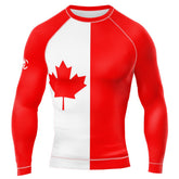 MMA PATRIOIT THE GREAT WHITE NORTH Long Sleeve Rash Guard