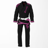 Contender Black Brazilian Jiu Jitsu Gi for Women - Floral Pink BJJ GI