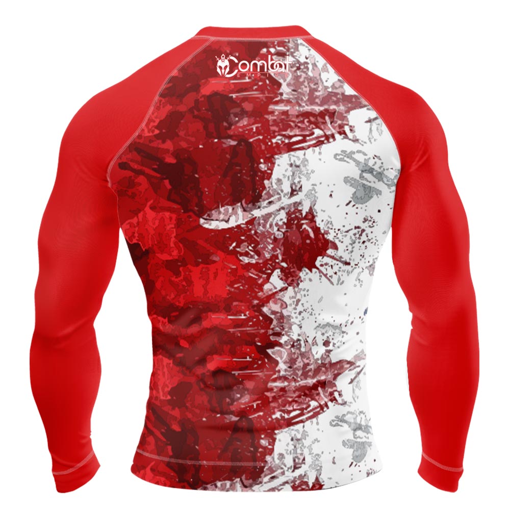 MMA Long Sleeve Flower Texture Rash Guard