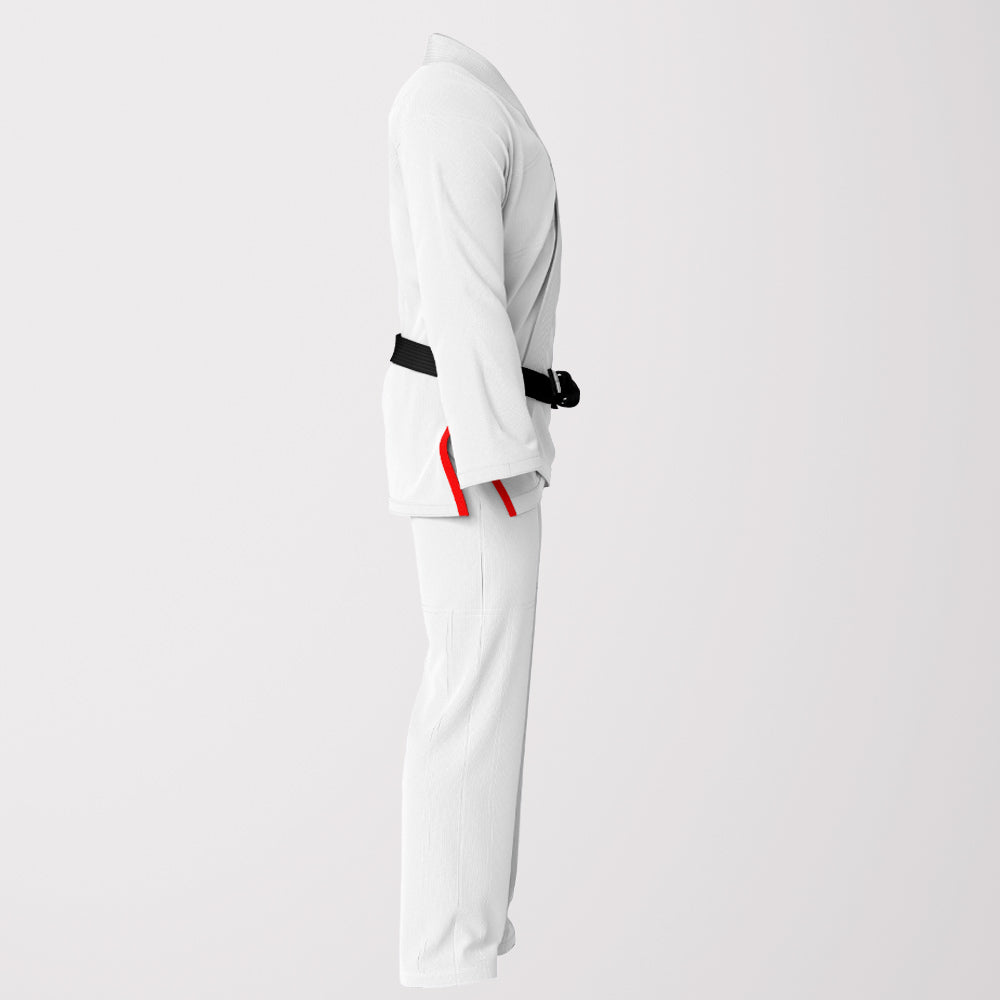 White Italian Flag Sublimation Brazilian Jiu Jitsu Gi - Patriotic Edition