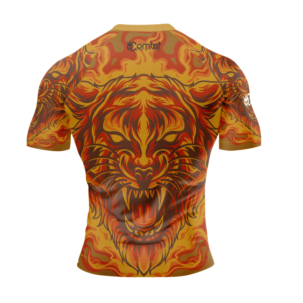 MMA Raging Lion Short Sleeve Rash Guard