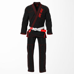 Black Lone Wolf Sublimation Brazilian Jiu Jitsu Gi for Men