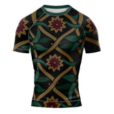 MMA Multi Flower Short Sleeve Rash Guard