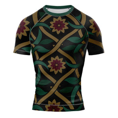 MMA Multi Flower Short Sleeve Rash Guard