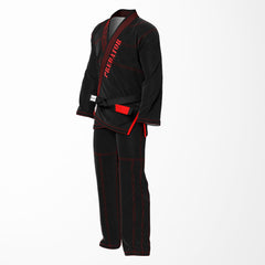 Combat Scorpion Sublimation Brazilian Jiu Jitsu Gi - Black/Red BJJ GI