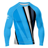 MMA Diagonal Stripe Short Sleeve Rash Guard