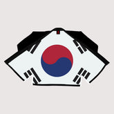 South Korean Flag Sublimation BJJ Gi – Black Pearl Weave Shadow Edition
