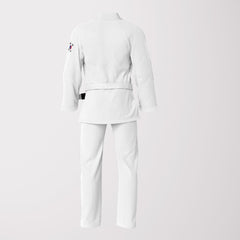 South Korean Flag Sublimation BJJ Gi – White Pearl Weave Prestige Edition