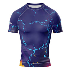 MMA Blue Thunder Bolts Long Sleeve Rash Guard