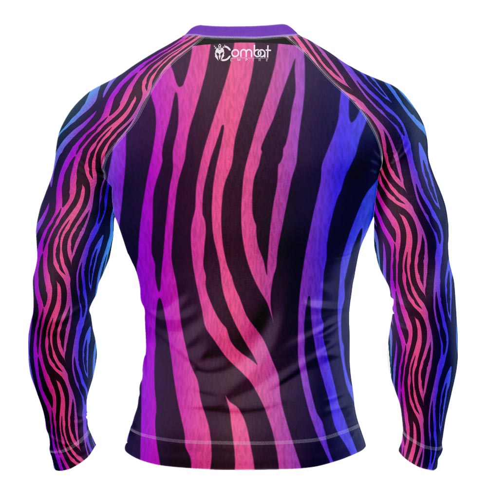 MMA Tiger Strips Long Sleeve Rash Guard
