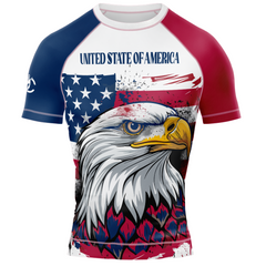 MMA PATRIOIT UNITED STATE OF AMERICA LONG&SHOORT SLEEVE RASH GUARD