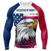 MMA PATRIOIT UNITED STATE OF AMERICA LONG&SHOORT SLEEVE RASH GUARD