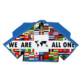 We Are All One Sublimation Blue BJJ Gi - Premium Patriotic Edition