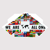 We Are All One Sublimation White BJJ Gi - Pearl Weave Premium Edition
