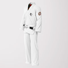 We Are All One Sublimation White BJJ Gi - Pearl Weave Premium Edition