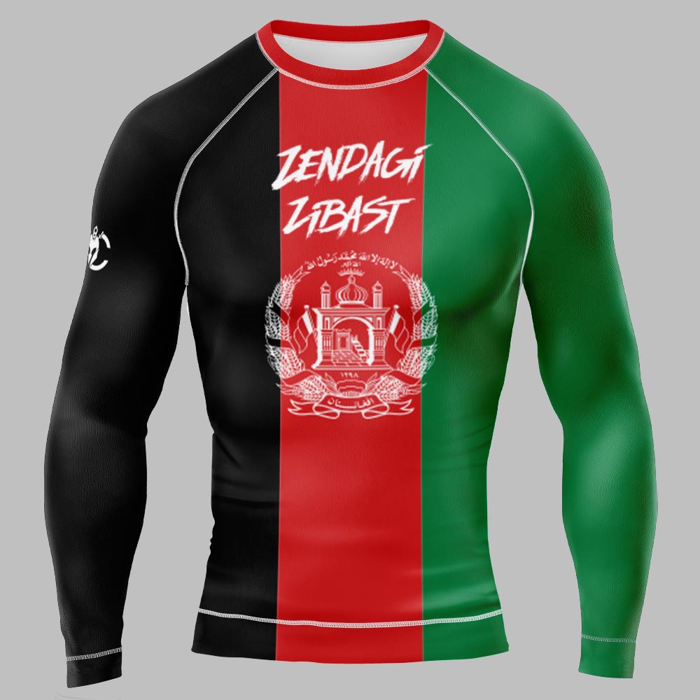 MMA AFGANISTAN PATRIOT LONG&SHORT SLEEVE RASH GUARD