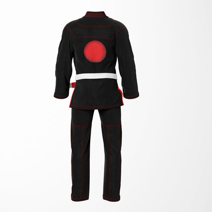 AKATSUKI SKY Sublimation Brazilian Jiu Jitsu Gi - Black/Red BJJ GI