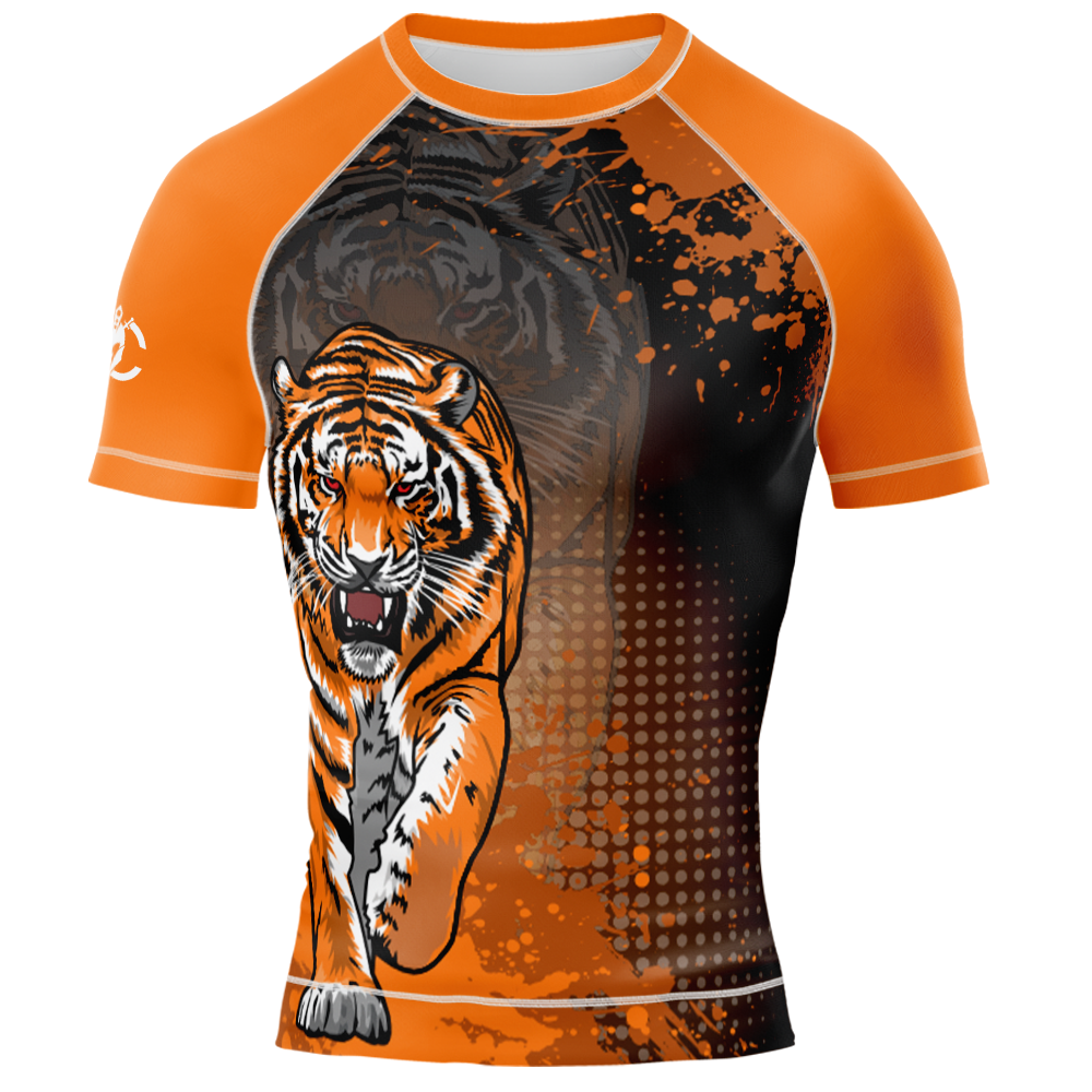 MMA ALPHA TIGER SHORT SLEEVE RASH GUARD