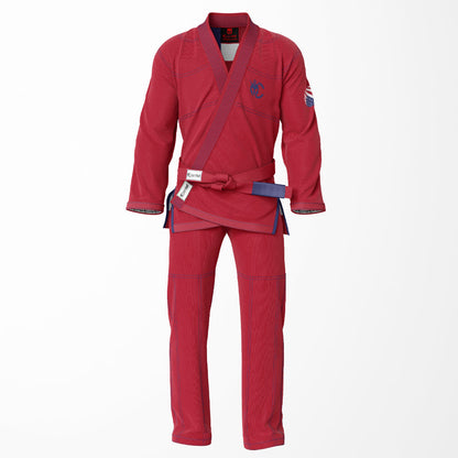 All Red American Flag Sublimation BJJ GI
