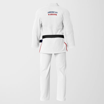 AMERICAN WARRIOR Sublimation Brazilian Jiu Jitsu Gi - White BJJ GI