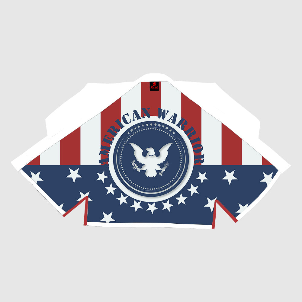 AMERICAN WARRIOR Sublimation Brazilian Jiu Jitsu Gi - White BJJ GI