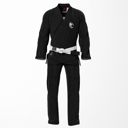 Black & White American Flag Sublimation BJJ Gi - 100% Cotton Pearl Weave