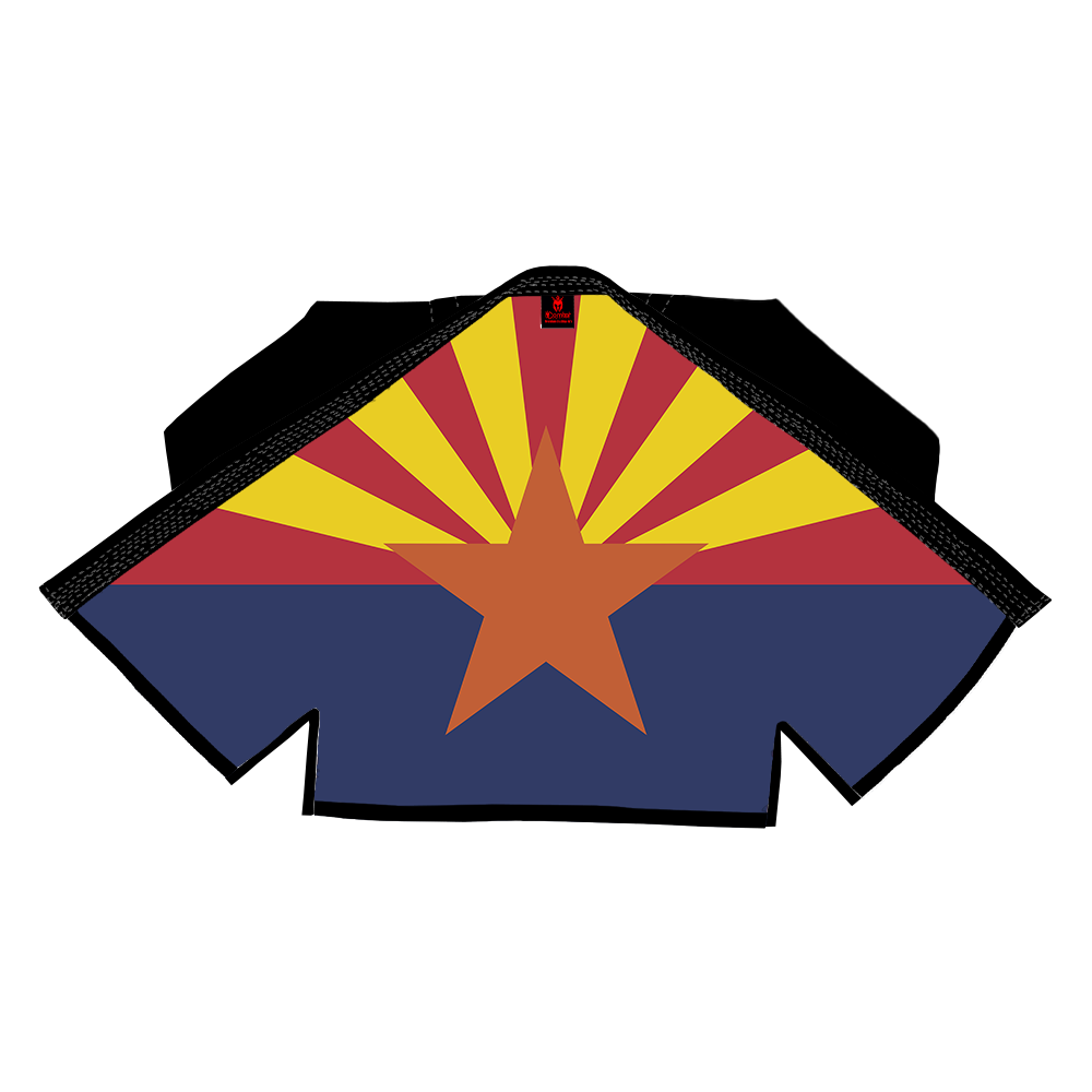 COMBAT PATRIOTIC ALL STATE OF AMERICA SUBLIMATION BRAZILIAN JIU JITSU GI BJJ GI)