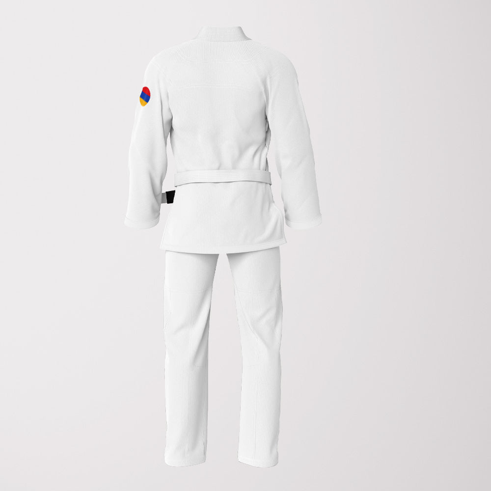 Armenia Flag White Sublimation BJJ GI - Patriotic Edition