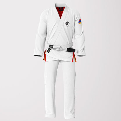 Armenia Flag White Sublimation BJJ GI - Patriotic Edition