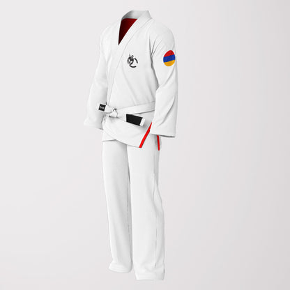 Armenia Flag White Sublimation BJJ GI - Patriotic Edition