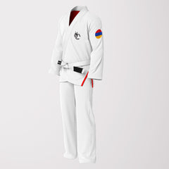 Armenia Flag White Sublimation BJJ GI - Patriotic Edition