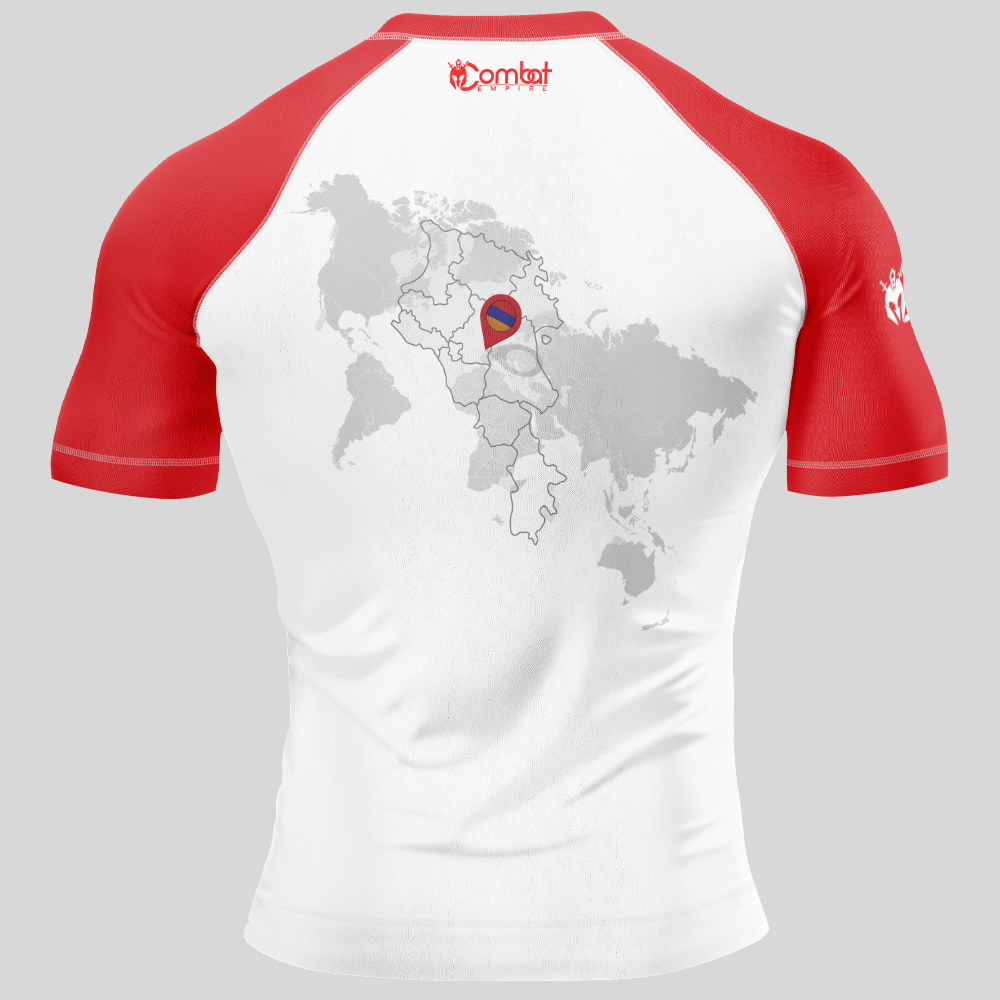 MMA ARMENIA PATRIOTIC SHORT SLEEVE RASH GUARD