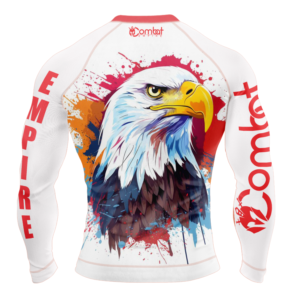 MMA Bald Eagle Long Sleeve Rash Guard