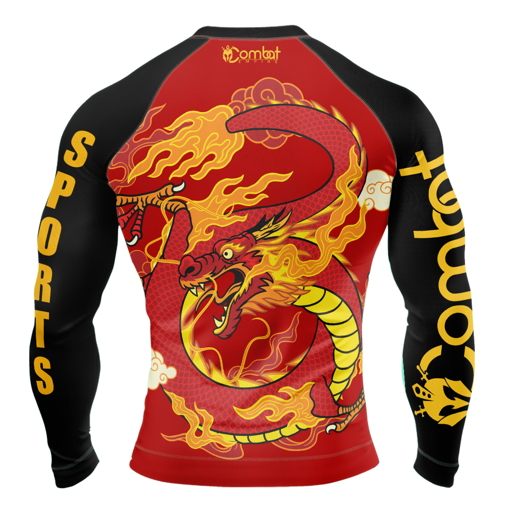 MMA Raging Dragon Long Sleeve Rash Guard