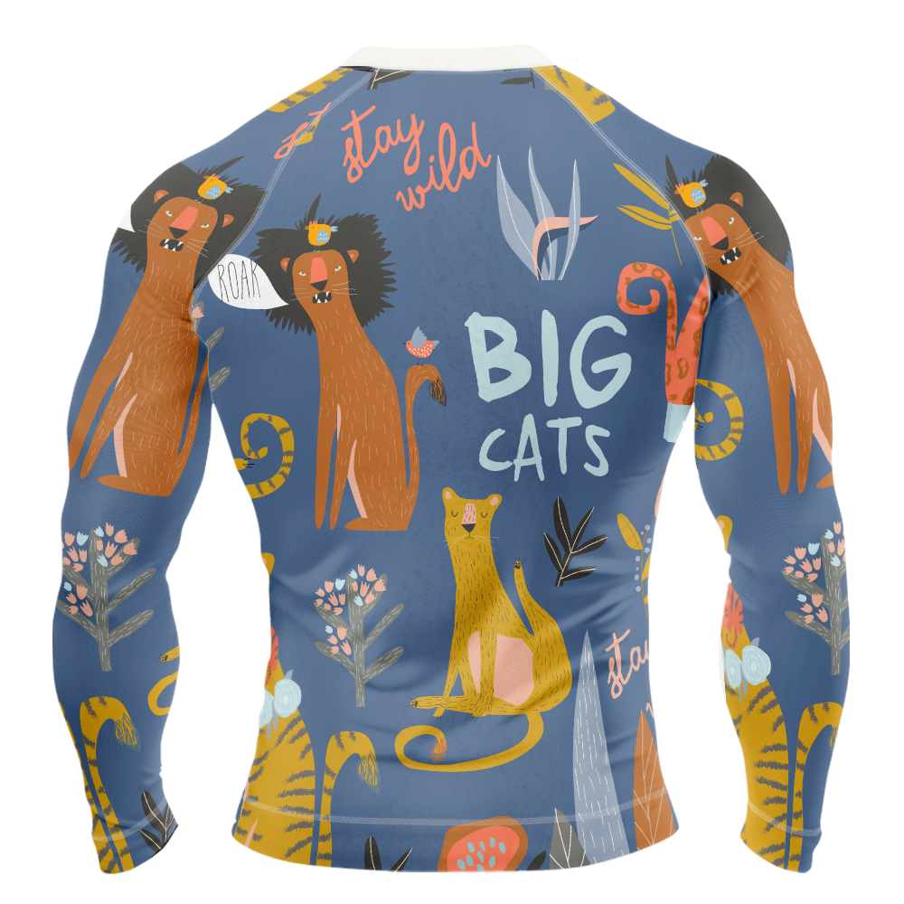MMA Big Cats Long Sleeve Rash Guard