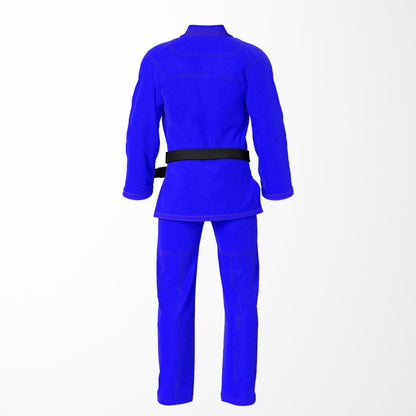 Combat Basic Blue with Gray Stitching Brazilian Jiu Jitsu Gi (BJJ GI)