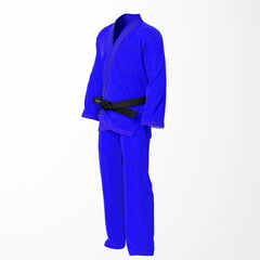 Combat Basic Blue with Gray Stitching Brazilian Jiu Jitsu Gi (BJJ GI)