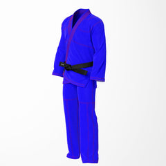 Combat Basic Blue with Red Stitching Brazilian Jiu Jitsu Gi (BJJ GI)