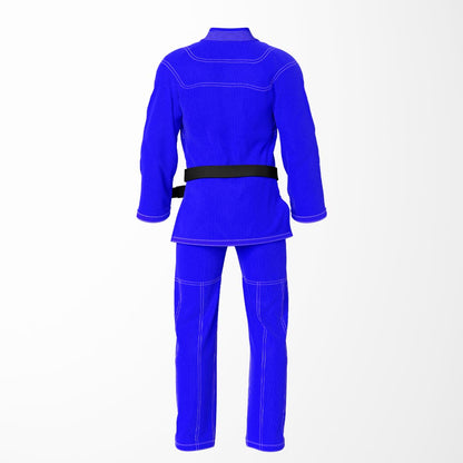 Combat Basic Blue with White Stitching Brazilian Jiu Jitsu Gi (BJJ GI)