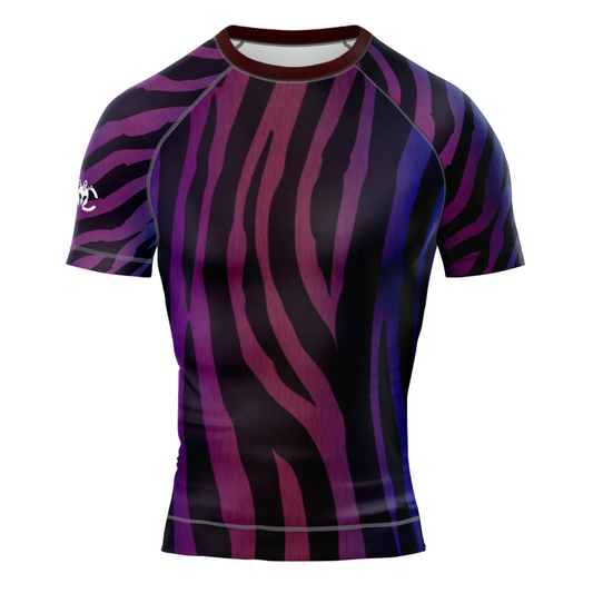 MMA Tiger Strips Short Sleeve Rash Guard