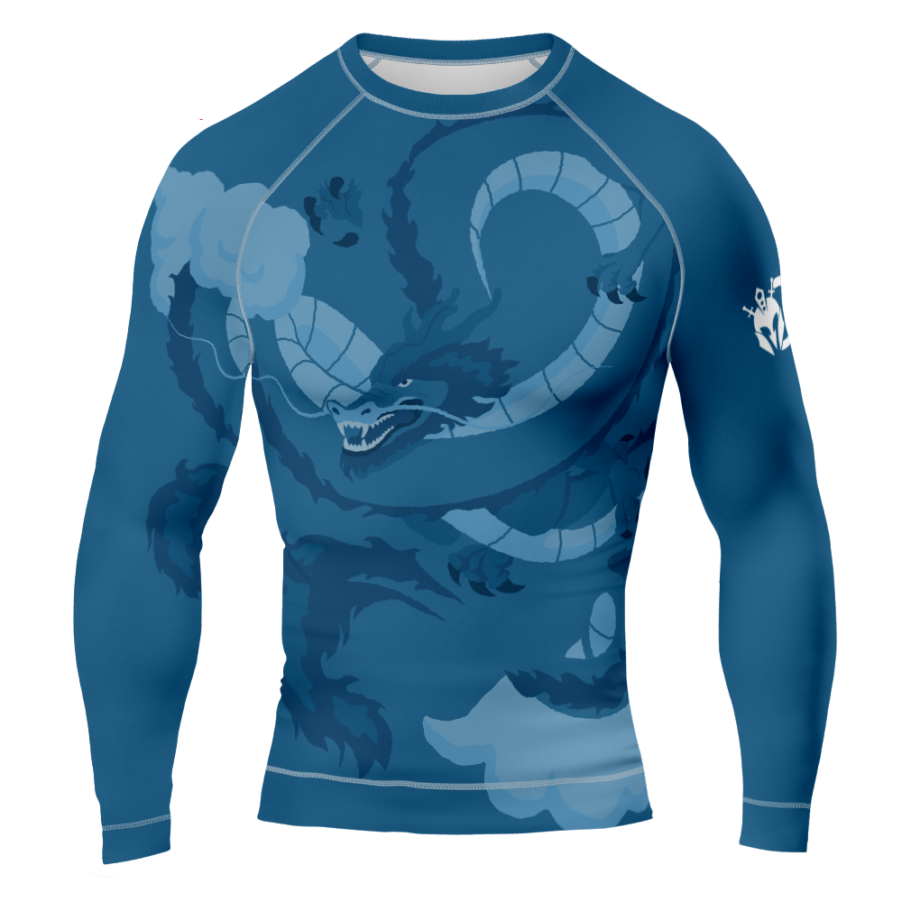 MMA Blue Dragon Long Sleeve Rash Guard