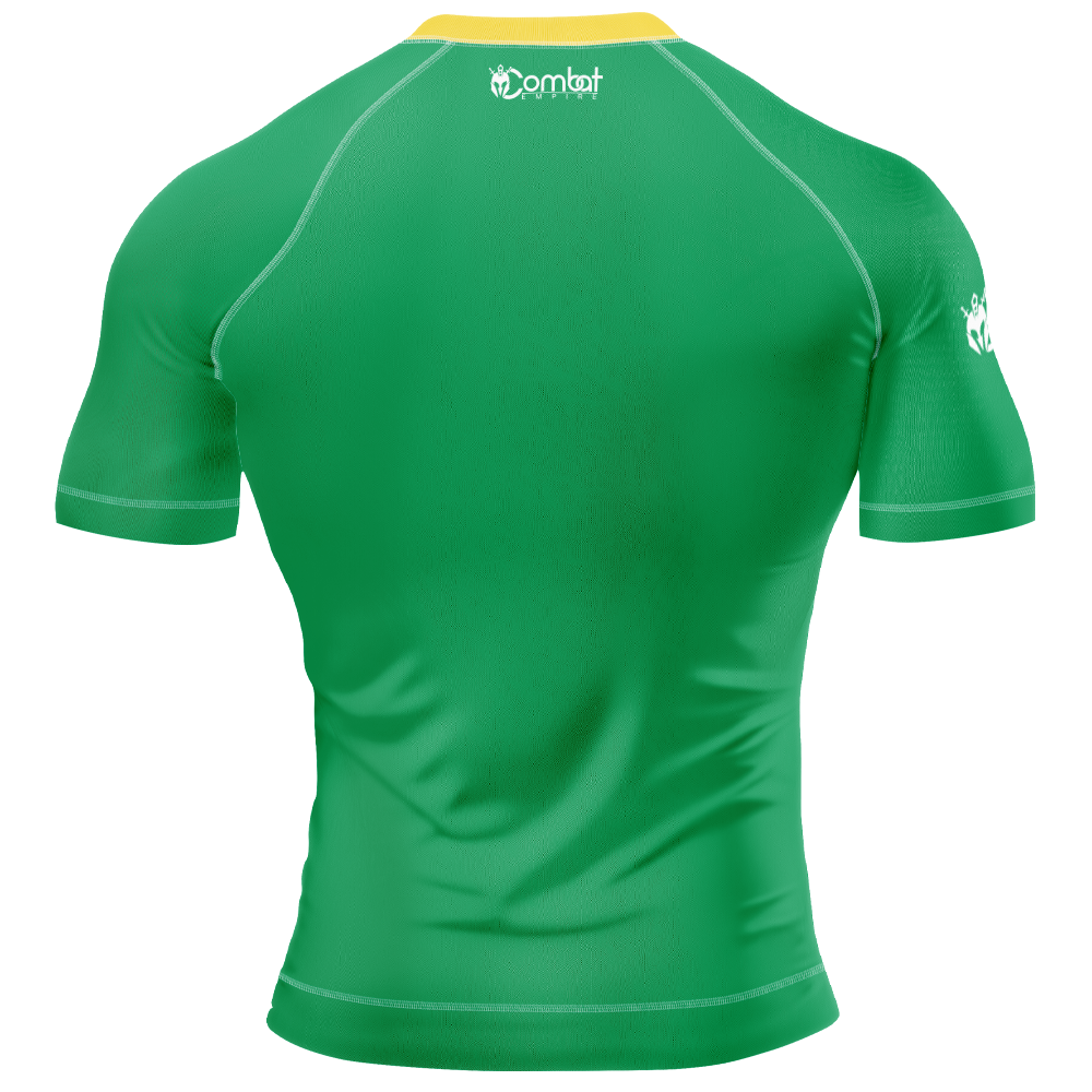 MMA BRAZILIAN PATRIOTIC SHORT SLEEVE RASH GUARD
