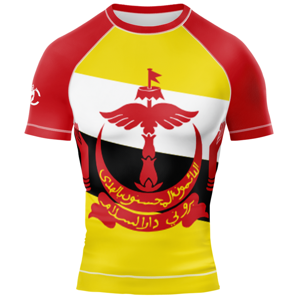 MMA BRUNEI PATRIOTIC SHORT SLEEVE RASH GUARD